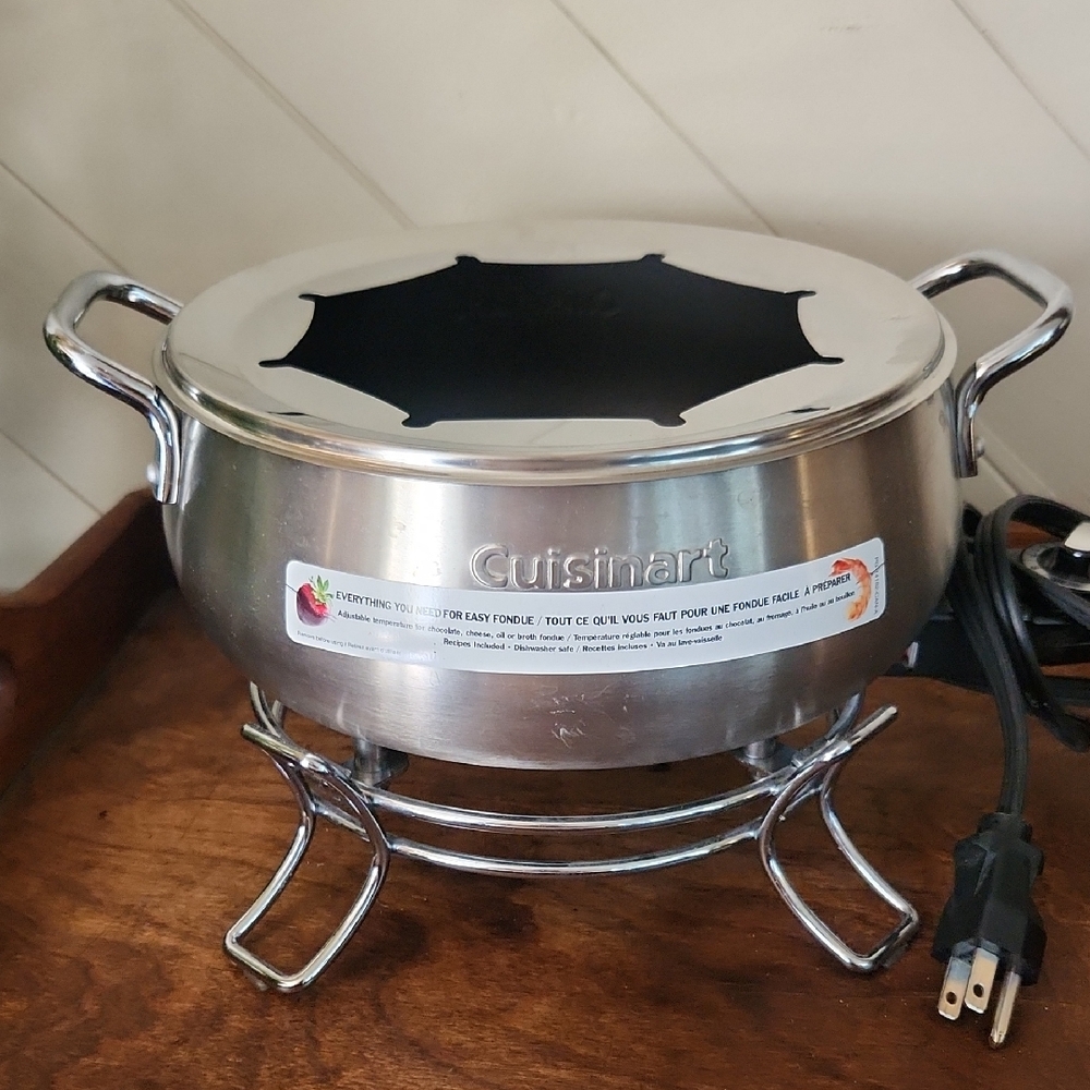 Cuisinart Brushed Stainless Steel Electric Fondue Pot